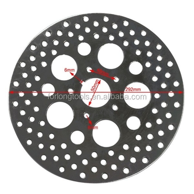 Harley Davidson XLH 883 Sportster Rear Brake Disc Rotor in Stainless Steel or Titanium with Mounting Hole 5 Position Rear
