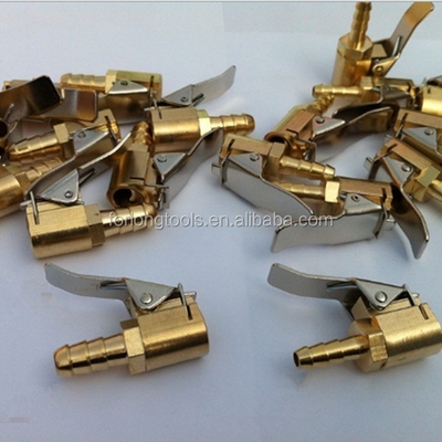 Universal Car Fitment 6mm Hose Brass Body Air Chuck with Zinc Alloy Clip The Ultimate Replacement/Repair Solution