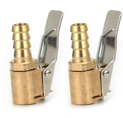 Stock 6MM 8MM Car Tyre Wheel Tire Air Chuck Inflator Pump Valve Clip Connector for Universal Vehicles Ready to Ship
