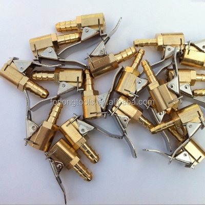 Stock 6MM 8MM Car Tyre Wheel Tire Air Chuck Inflator Pump Valve Clip Connector for Universal Vehicles Ready to Ship