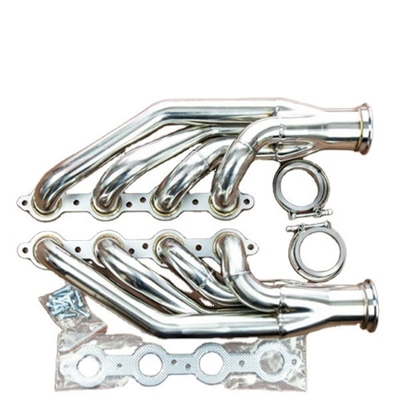 Polished Racing Stainless Steel Exhaust Header Manifold for 97-14 Chevy Small Block V8 LS1 LS2 LS3 LS6 LSX Automobile Exhaust Pipe