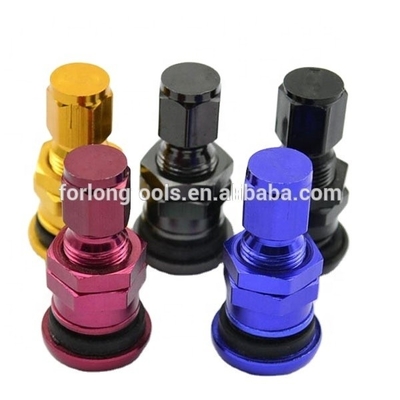 Universal Fitment ALUMINUM Car Tubeless Wheel Tire Valve Stem with Dust Caps and Caps from RAYS