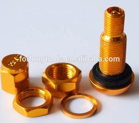 Universal Fitment ALUMINUM Car Tubeless Wheel Tire Valve Stem with Dust Caps and Caps from RAYS