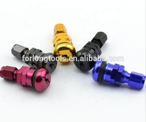 Universal Fitment ALUMINUM Car Tubeless Wheel Tire Valve Stem with Dust Caps and Caps from RAYS