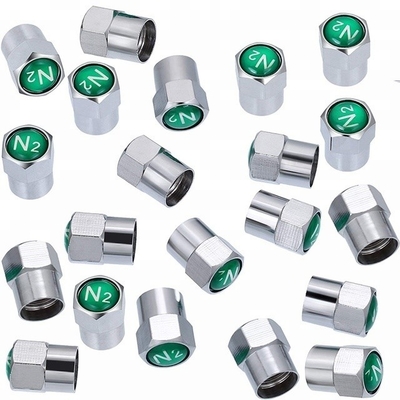 Standard OE NO. Metal Brass Tire Valve Stem Caps N2 Nitrogen Dust Proof Valve Covers for Auto Car Purpose Replace/Repair
