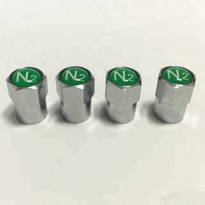 Standard OE NO. Metal Brass Tire Valve Stem Caps N2 Nitrogen Dust Proof Valve Covers for Auto Car Purpose Replace/Repair