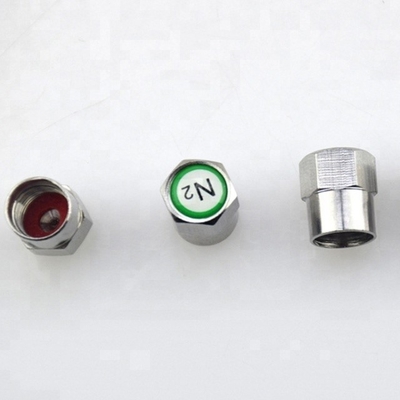 Standard OE NO. Metal Brass Tire Valve Stem Caps N2 Nitrogen Dust Proof Valve Covers for Auto Car Purpose Replace/Repair