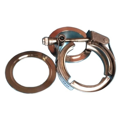 Sprint Car Universal Engines 2.5 Inch Stainless Steel Quick Release Vband Clamp with Two Flanges Range from 1.25 Inch to 6.00 Inch