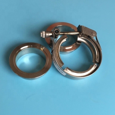 Sprint Car Universal Engines 2.5 Inch Stainless Steel Quick Release Vband Clamp with Two Flanges Range from 1.25 Inch to 6.00 Inch