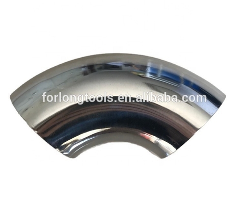 1.5mm Thickness 304 Stainless Steel 90 Degree Bend Elbow Exhaust Pipe Connection Welding Round 3 INCH/76MM Corrosion Resistant