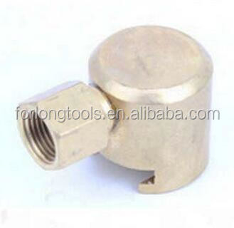 Zinc Alloy Brass Flat Grease Nipple Grease Gun Refueling Pipe Fittings with Customized Support and Button Connection