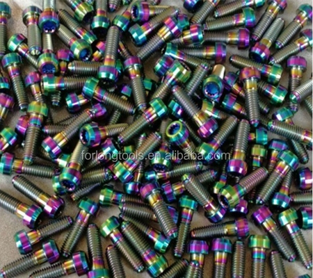 Grade GR5 Titanium Split Rim Bolts M7 x 24MM DIN Standard Natural Finish for Your Manufacturing Needs