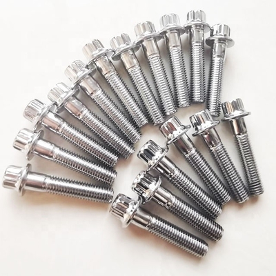 Universal Split Rim Steel Bolts M7 x 32mm for BBS Wheels High Tensile Chrome Plated