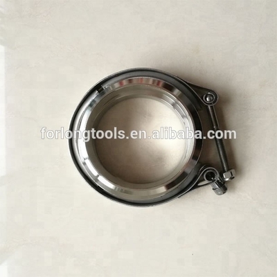 Universal Car Exhaust Down Pipe 2&quot; Stainless Steel 304 V Band Clamp with 2 Flange Easy to Install and Durable