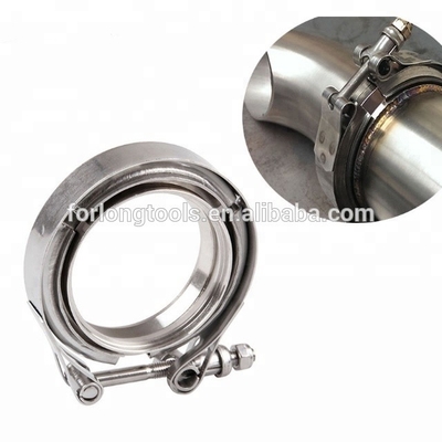 Universal Year Stainless Steel 1.75'' Inch V Band Clamps for Turbo Exhaust Pipe Easy Installation