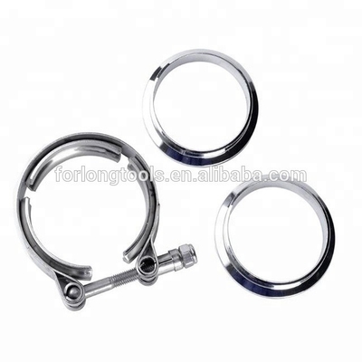 Universal Year Stainless Steel 1.75'' Inch V Band Clamps for Turbo Exhaust Pipe Easy Installation