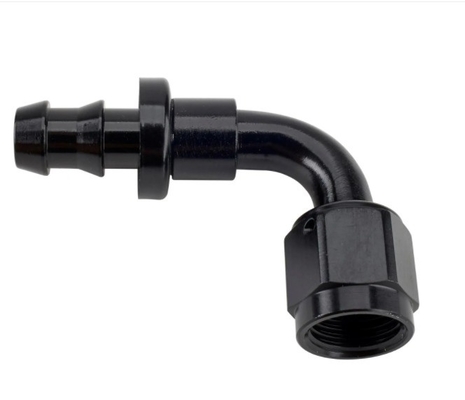 Customized Support Round Head Code Black Aluminum Push-On Hose End Fitting Kit AN6 9PCS Female Connection and Durable