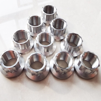 Effortless Installation DIN Standard 7/16 Inch UNF 20 Thread 12 Point Titanium Nuts for Heavy Duty Equipment