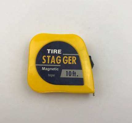 Yellow Steel 3M 10 Feet Tire Stagger Tape Measure with 1/4 Inch Blade Width Affordable and Heavy-Duty Construction