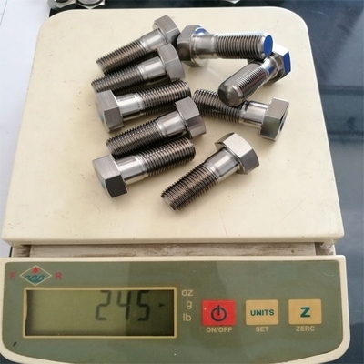 6AL-4V Titanium Alloy Natural Finish SPRINT CAR TITANIUM RADIUS ROD BOLT 1/2&quot;-20 x 1-3/8&quot;Hex Head Bolts with DIN Standard