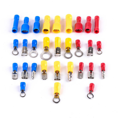 480pcs Insulated Terminals Electrical Crimp Connector Butt Spade Ring Fork Terminal Set Kit With Case for Year Universal