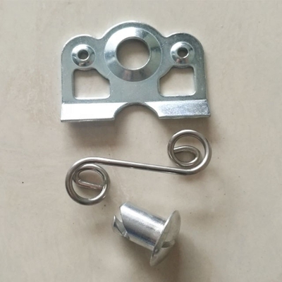 Universal Silver Steel Self Ejecting Dzus 7/16 With Steel 1-3/8&quot; Spring Backing Plate For Professional Grade Applications