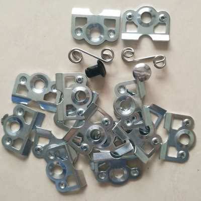 Universal Silver Steel Self Ejecting Dzus 7/16 With Steel 1-3/8&quot; Spring Backing Plate For Professional Grade Applications
