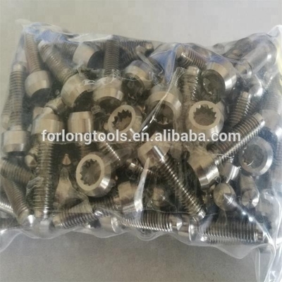 DIN Standard M7 x 24mm 6AL-4V Titanium Alloy Bolt for BBS Split Rim Wheels Best Performance Material