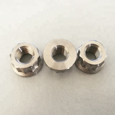 1.25 Pitch Flanged M8 Nuts in 6AL4V Grade Titanium for DIN Standard Mechanical Applications