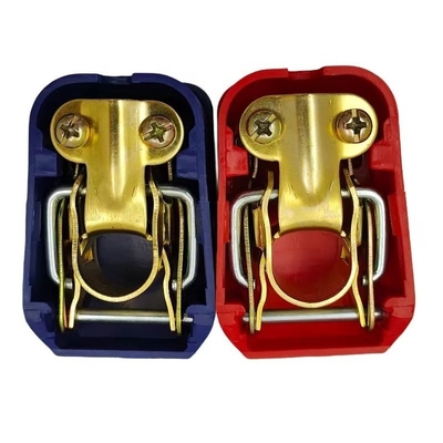 Clamping Down Copper-Zin Plated Battery Switch Terminal 4-6 AWG Gauge Input for Car Boat Steel and Brasses