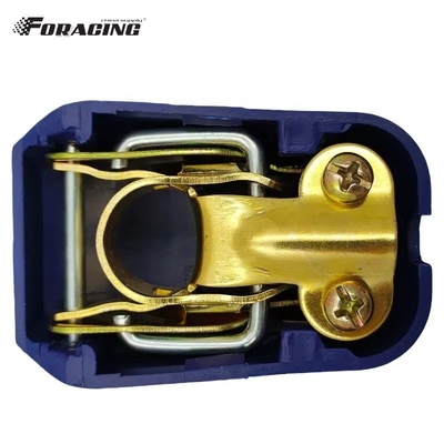 Clamping Down Copper-Zin Plated Battery Switch Terminal 4-6 AWG Gauge Input for Car Boat Steel and Brasses