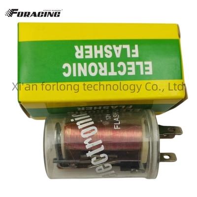 Standard OE NO. 12V Electronic Flasher Relay for LED Lights 3 Pins Ground Wire Plastic-Relay Box Long-lasting Performance
