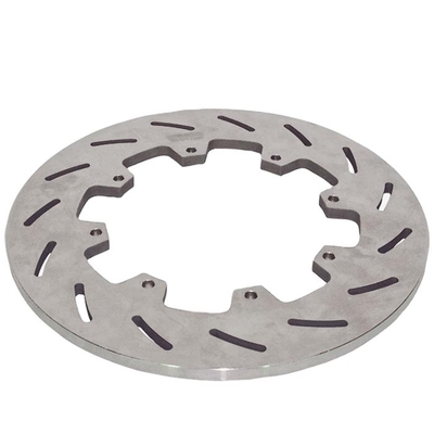 Car Model Car Brake Discs 12.00&quot; Titanium Sprint Rotor with 8 x 7&quot; Bolt Circle and Slotted Design in Titanium Finish