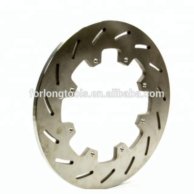 Car Model Car Brake Discs 12.00&quot; Titanium Sprint Rotor with 8 x 7&quot; Bolt Circle and Slotted Design in Titanium Finish
