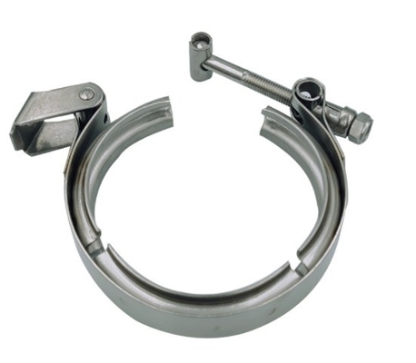 1.5-6.0 Universal 304 Stainless V Band Exhaust Clamps With Female Male Flange Kit Year Universal Universal