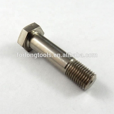 6AL-4V Titanium Alloy Natural Finish TITANIUM 3/8-24 x 1-1/2&quot; UNF HEX HEAD BOLT Short Thread Sprint Bolt DIN Standard