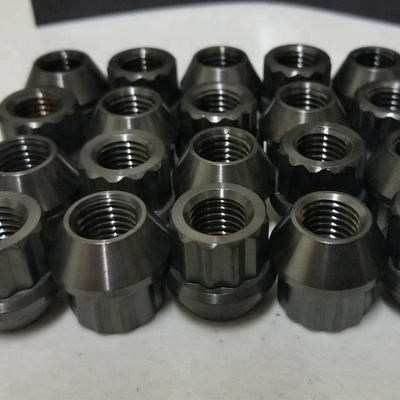 DIN Standard Plain Finish Titanium Flange Nuts for 1/2-20 Threaded Wheel Fastening Component