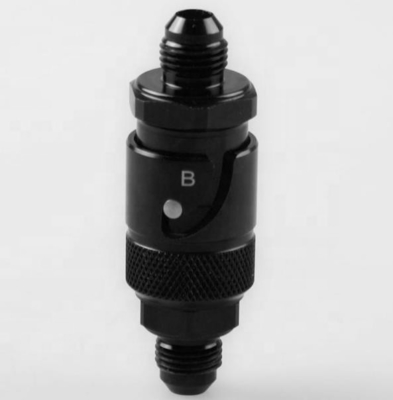 Universal Year Standard 3AN Black Aluminum Quick Release Dry Brake Line Coupling Fitting for Universal Vehicle Fitment
