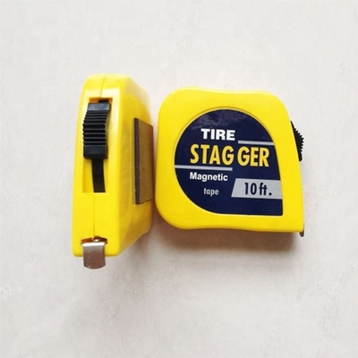Yellow Color Racing Car Stagger Tape Measure Tap 10 Feet * 1/4&quot; with Imperial Measurement System and Magnetic Tools