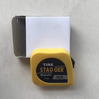 Steel Blade 1/4&quot; Wide Professional Imperial Measurement Racing Tire Stagger Tape Measure Tap 10 Feet with Magnetic Tools