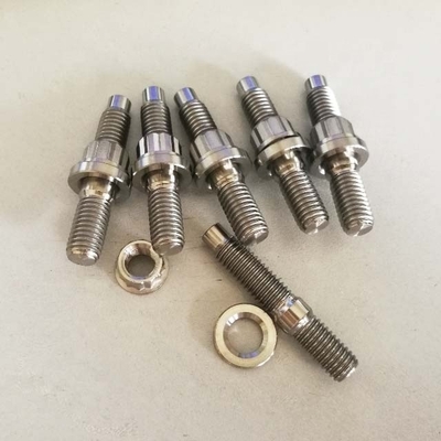 Experience Enhanced Engine Performance with Natural Finish Titanium Turbo to Manifold Stud Kit M8 M10 and DIN Standard
