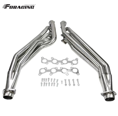 Polished Stainless Steel Exhaust Header for 5.0L V8 Mustang Manifold LS1 LS2 LS3 LS6 LSX Guaranteed Fit and Function