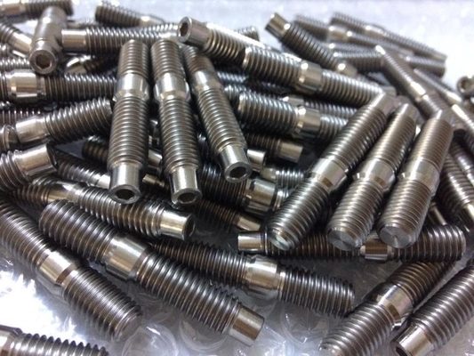 Universal Fitment Ti Natural Material M8 x 1.25 Titanium Exhaust Manifold Stud Kit with Nuts and Washers
