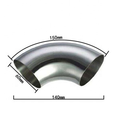 304 Stainless Steel Grade 90 Degree Welding Bend Elbow Round Shape with Polished Finish 1.5mm Casting Thickness