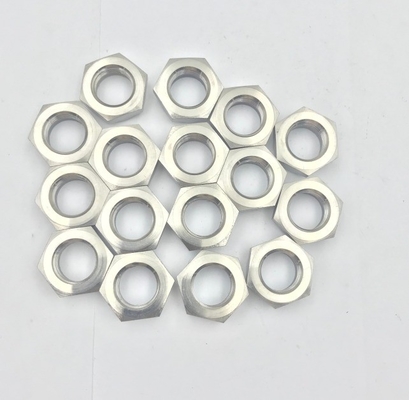 DIN Standard Natural Finish 1/2-20 Thin Nyloc Nut for Sprint Car Racing in Titanium Gr5 and Durability