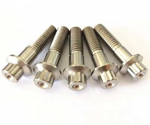 ISO Standard ZINC Finish Steel and Titanium Gr5 12 PT BBS Split Rim Bolts M7 x 32mm M8*32mm for Automotive Applications