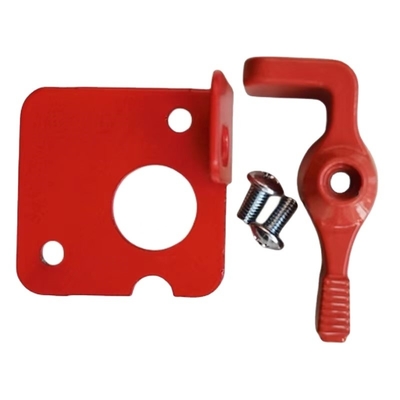 OEM Standard Size Steel Lockout Lever Kit for Sprint Car Battery Master Disconnect Switch Red and Yellow Steel Material