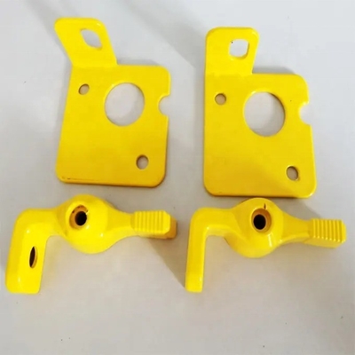 OEM Standard Size Steel Lockout Lever Kit for Sprint Car Battery Master Disconnect Switch Red and Yellow Steel Material