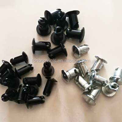 Universal Aluminum 7/16&quot; By .500&quot; 1/4 Quick Turn DOME HEAD Dzus Fasteners Silver Aluminum for Universal Performance