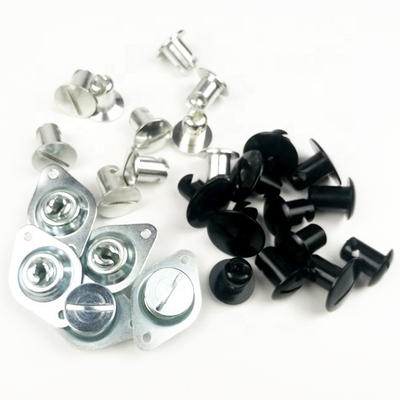 Universal Aluminum 7/16&quot; By .500&quot; 1/4 Quick Turn DOME HEAD Dzus Fasteners Silver Aluminum for Universal Performance